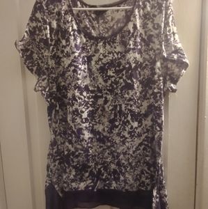 Dark Purple Floral Top 💜